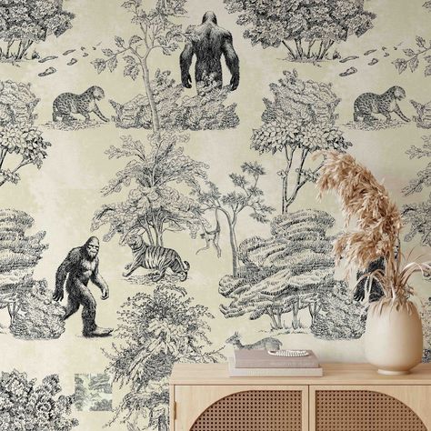 Bigfoot Wallpaper, Classic Wall Decor, Classic Wall, New Wall, Enchanted Forest, Traditional Wallpaper, Self Adhesive Wallpaper, Of Wallpaper, Peel And Stick Wallpaper