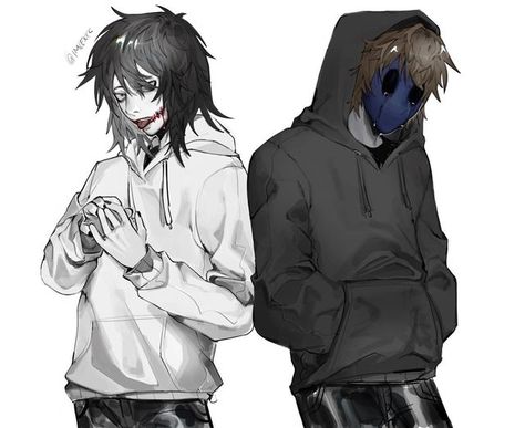 Eyeless Jack And Jeff The Killer, Jeff The Killer And Eyeless Jack, Jeff And Eyeless Jack, Jeff The Killer X Eyeless Jack, Jeff X Eyeless Jack, Eyeless Jack X Jeff The Killer, Jeffery Woods, Jack The Killer, Creepy Smile