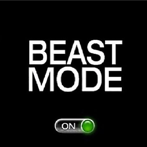 Beast Mode On, Unleash The Beast, Beast Mode, The Beast, Black Background, Tumblr, Green, White, Black