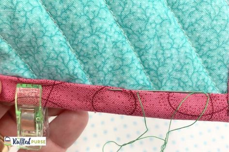 How To Do Blind Stitch By Hand, Hand Sew Binding On Quilt, How To Hand Sew Binding On A Quilt, How To Do A Blind Hem Stitch By Hand, How To Hand Stitch Quilt Binding, Hand Stitch Quilt Binding, Invisible Hem Stitch By Hand, Hand Binding A Quilt, Blind Hem Stitch By Hand