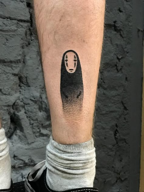 123 Tattoo, No Face Tattoo, Tattoo 2024, Nerdy Tattoos, Tato Minimal, Natural Image, On Tattoo, Ghibli Tattoo, Handpoke Tattoo