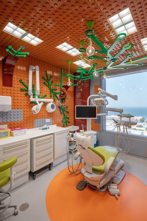 Pediatric Dental Clinic, Kids Dental Office, Pediatric Dental Office Design, Pediatrics Office, Children Hospital Design, Children's Clinic, Pediatric Dental Office, Healthcare Interior Design, Dentist Clinic