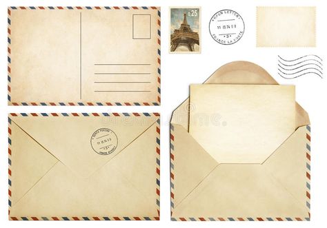 Old postcard, mail envelope, open letter, stamp collection. Isolated on white , #Affiliate, #envelope, #open, #postcard, #mail, #letter #ad Vintage Party Theme, Embroidery Jeans Diy, Mailbox Flag, Mail Envelope, Letter Stamp, Study Decor, Envelope Lettering, Old Letters, Envelope Stamp