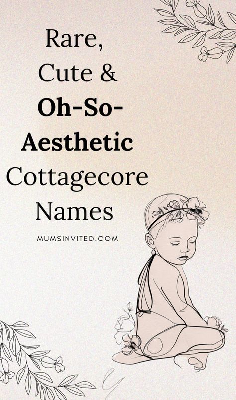 Looking for a rare, aesthetic, pretty & beautiful name for your baby girl? Check out these Cottagecore baby girl names that aren't overused. These girl names are rare & cute and will ensure your little girl stands out from the crowd. Cottagecore Names Ideas. Pretty Feminine Names. rare beautiful names. Cottagecore Pet Names. Cute Fairy Names. Boho Names. Aesthetic Names. Flower Names Girl. Full Name Ideas. Cottagecore Baby Names. cottagecore names acnh. dark cottagecore names. Rustic names. Boho Cottagecore Aesthetic, Names That Go Together, Meredith Name Aesthetic, Words As Names, Mythical Girl Names, Fairy Names Ideas Girl, Goblincore Names, Cottagecore Baby Names, Full Name Ideas