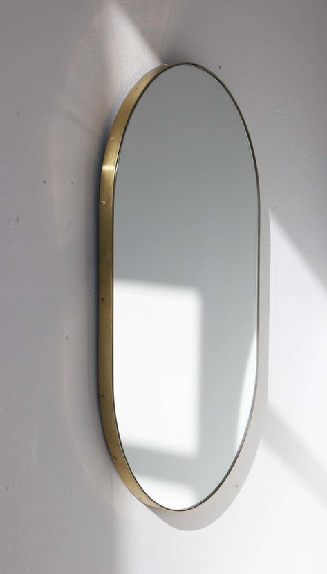 Gold Frame Mirror, Extra Large Mirrors, Wide Mirror, Minimalist Modern Art, Tinted Mirror, Gold Framed Mirror, Shaped Mirror, Elegant Mirrors, Art Deco Mirror