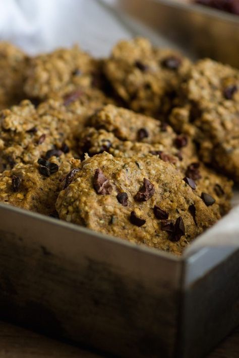 Superfood Cookies by An Unrefined Vegan Dried Cherry Cookies, Superfood Cookies, Cacao Cookies, Seed Cookies, Cherry Coconut, Cherry Cookies, Instant Oats, Pastry Flour, Unsweetened Applesauce