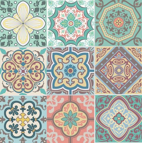 Kitchen Wall Art Diy, Stick On Wall Tiles, Tile Transfers, Mosaic Tile Stickers, Self Adhesive Wall Tiles, Pink Victorian, Moroccan Art, Kitchen Decor Wall Art, Traditional Tile