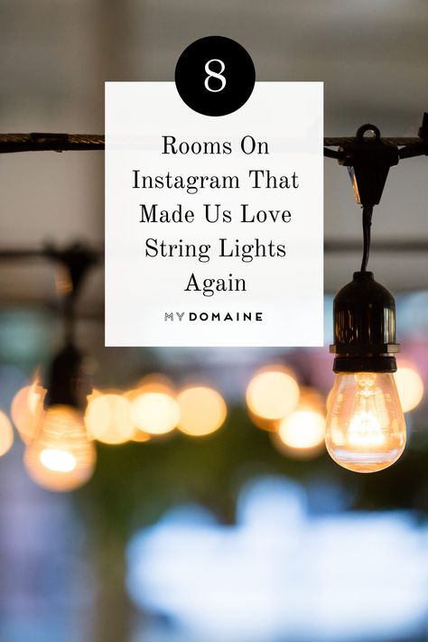 Industrial String Lights Living Room, Tasteful String Lights, Bistro Lights Dining Room, String Lights In Dining Room, Twinkle Lights Living Room Decor, String Lights Indoor Ceiling, Fairy Lights Apartment Decor, Industrial String Lights Bedroom, Fairy Light Living Room Decor