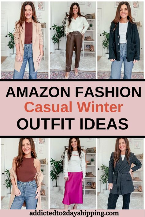 Winter Amazon Outfits, Amazon Influencer Outfits, Winter Office Outfits Women, Women's Winter Outfit, Best Amazon Fashion Finds, Winter Office Outfits, Business Casual Outfits Winter, Outfits For Winter, Business Casual Winter