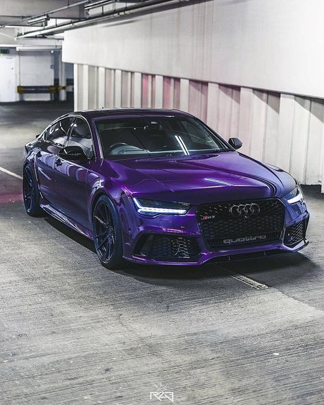 😍🍇Exotic Purple RS7🍇😍 Get 10% discount for Audi tuning parts by @ultimatecustomsuk with Code 'audilover' ❤️ .  By @hulk_rs photo @rtwenty3 . My partner pages:  @thersgang @audi_sport_photography . . . #audi #quattro #abt #audisport #audiloooover #exotic_cars #audirs7 Purple Wrapped Car, Purple Audi, Audi Q 5, Purple Cars, Car Stunt, Audi Sq7, Cool Car Backgrounds, Electric Sports Car, Purple Car