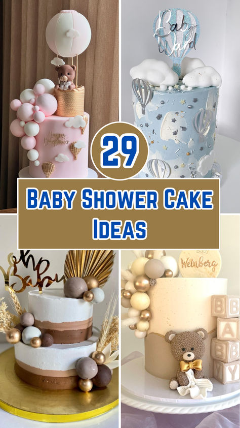 Image showing a collection of 29 different baby shower cakes featuring various designs Baby Boy Cakes For Baby Shower Blue, Mom To Be Cake Design, Minimalist Baby Shower Ideas, Baby Boy Shower Cakes, Baby Boy Baby Shower Cake, Boy Baby Showers, Unique Baby Shower Cakes, Baby Boy Shower Cake, Boy Shower Cake