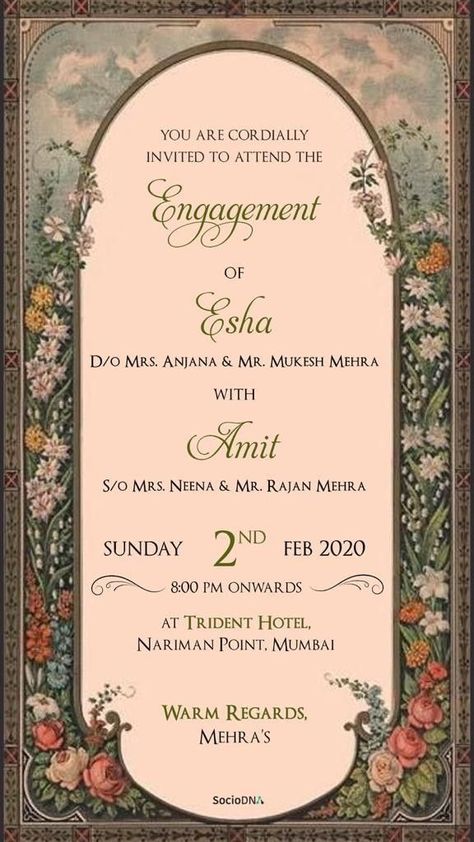 Engagement Invitation Card Design, Designer Invitation, Invitation Creative, Engagement Invites, Invitation Cards Wedding, Engagement Invite, Hindu Wedding Invitation Cards, Digital Wedding Invitations Design, Simple Wedding Cards