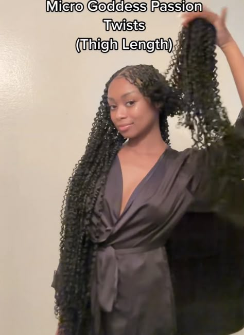 Goddess Mini Passion Twists, Micro Passion Twists Long, Long Small Braids, Mini Passion Twists Long, Micro Passion Twists, Goddess Passion Twists, Mini Passion Twists, Long Twists, Vacay Hair