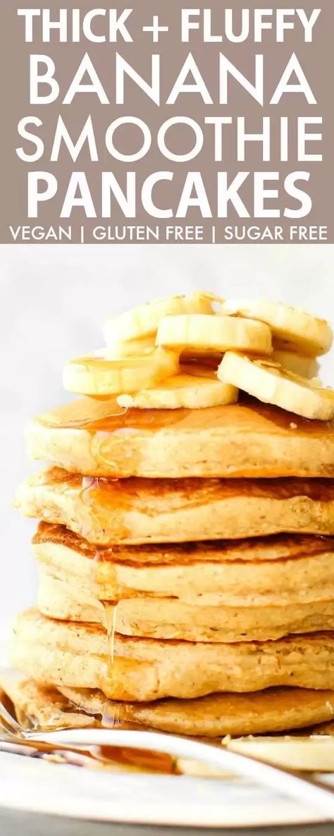 Flourless Banana Pancakes, Gluten Free Banana Pancakes, Clean Eating Vegan, Pancakes Vegan, Gluten Free Breakfast, Keto Pancakes, Tofu Scramble, Gluten Free Banana, Vegan Pancakes