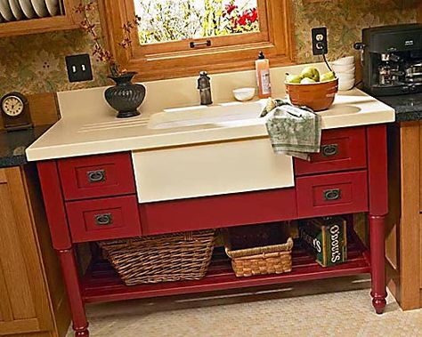 kitchen sink Lowes Kitchen Cabinets, Lowes Kitchen, Cabinetry Kitchen, Sink Kitchen, Kitchen Remodel Ideas, Bath Cabinets, Remodel Ideas, Kitchen Sink, Free Standing