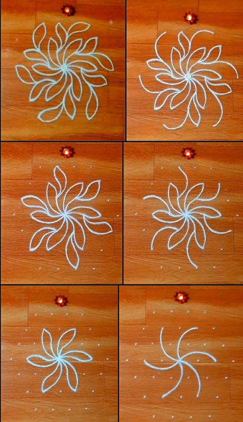 7*4 interlaced rangoli 🌺 Small Kolam Designs Dots, Mini Rangoli Designs, Dot Rangoli With Colour, Simple Rangoli With Dots, Rangoli Designs Videos, Small Kolam, Dot Kolam, Easy Rangoli Designs Videos, Dot Rangoli