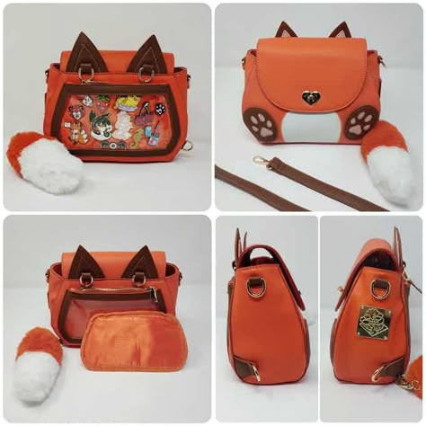 Ita Bag Ideas, Fox Backpack, Fox Accessories, Fox Outfit, Fox Purse, Fox Clothing, Ita Bags, Fox Bag, Unique Backpacks