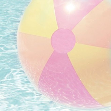 Pool Wall Art, Pastel Space, Smile Book, Beach House Colors, Pool Wall, Ball Aesthetic, Pastel Beach, Beach Balls, English Summer