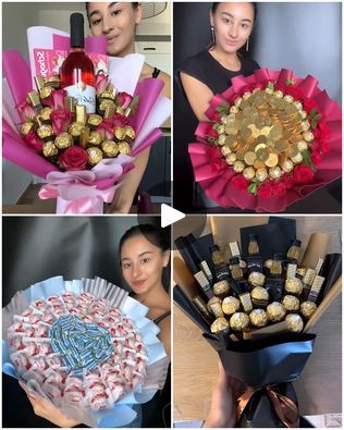 1.3M views · 14K reactions | The making of special bouquets!💐 | The making of special bouquets!💐 | By MetDaan Nails | Facebook Alcohol Flower Bouquet Mini Bottles, Bouquet Of Alcohol Mini Bottles, Diy Food Bouquet, Drink Bouquet Gift Ideas, New Years Bouquet, Sweets Bouquet Diy, Alcohol Flower Bouquet, Boozy Bouquet, How To Make A Candy Bouquet