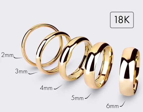 18k solid gold material Simple Wedding Bands, Gold Rings Simple, Yellow Gold Wedding Band, Solid Gold Rings, White Gold Band, Womens Wedding Bands, Gold Wedding Rings, Gold Wedding Band, Rings Simple