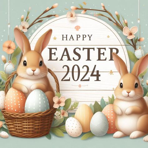 🔥100+ Happy Easter 2024 GIF Images Wishes & Stickers Happy Easter 2024, Happy Easter Gif, Easter Pics, Happy Easter Sunday, Eggs In A Basket, Easter 2024, Easter Messages, Happy Easter Wishes, Easter Images