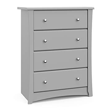 storkcraft Crescent 4 Drawer Dresser, Pebble Gray, Kids Bedroom Dresser with 4 Drawers, Wood and Composite Construction, Ideal for Nursery Toddlers Room Kids Room (03664-30F) Decor Cabinet, Storage Solutions Bedroom, Baby Dresser, Apartment Entryway, Modern Chests, Grey Dresser, 8 Drawer Dresser, 4 Drawer Chest, Beautiful Wardrobe