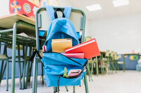 School backpack with textbooks on chair Photo | Free Download Backpacking Chair, Fish Pose, Corpse Pose, Cobra Pose, Muscles In Your Body, Advanced Yoga, Cool Yoga Poses, Flipped Classroom, Yoga Poses For Beginners