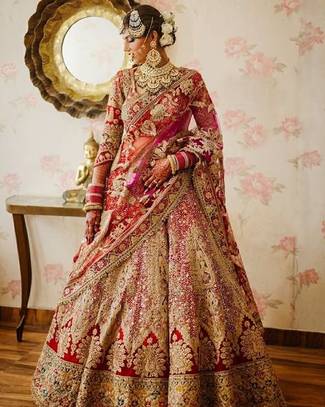 Rimple & Harpreet Narula (@rimpleandharpreet) posted on Instagram • Jan 27, 2021 at 1:47pm UTC Rimple Harpreet Narula, Tulle Lehenga, Rimple Harpreet, Rimple And Harpreet Narula, Heavy Lehenga, Bridal Suit, Bridal Lehenga Red, Blouse Designs Indian, Indian Bridal Outfits