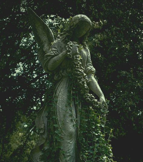 Mossy Statue Aesthetic, Vampire Green Aesthetic, Cold Green Aesthetic, Nature Taking Over, Changeling Core, Fairycore Pictures, Dusty Green Aesthetic, Eretheal Aesthetic, Lilian Aesthetic