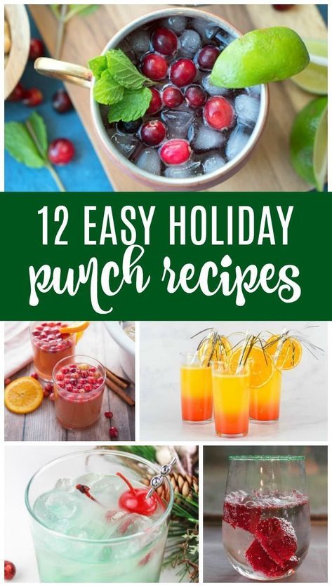 Easy Holiday Punch Recipes for Christmas and New Years! Here are some of my favorite kid-friendly, non-alcoholic Drink Recipes for Holiday Parties! #lemonpeony #christmas #holiday #newyearseve #punch #recipes New Years Punch Recipes, New Years Punch, Easy Holiday Punch, Wassail Recipe Crockpot, Holiday Punch Recipes, Holiday Party Food Easy, Christmas Morning Recipes, Easy Holiday Party, Wassail Recipe