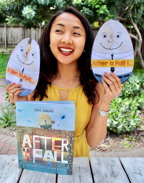 Perfect craft activity to accompany the children's book, "After the Fall: How Humpty Dumpty Got Back Up Again" by Dan Santat, perfect for sparking conversation about resilience, bravery, and finding the courage to get back up and try again. Great for Reading Centers for all grade levels! Read aloud the story "After the Fall"  and then encourage students to create a "Hatching Bravery" Craft that focuses on acts of bravery and resilience.  Youtube: MaiStoryBook Maistorybook.com Dan Santat Activities, Fall Read Aloud And Craft, After The Fall Humpty Dumpty Activities, What Should Danny Do Book Activities, After The Fall Book Activities, Read Aloud Crafts, Humpty Dumpty Craft, Nursery Rhyme Lessons, Story Boxes