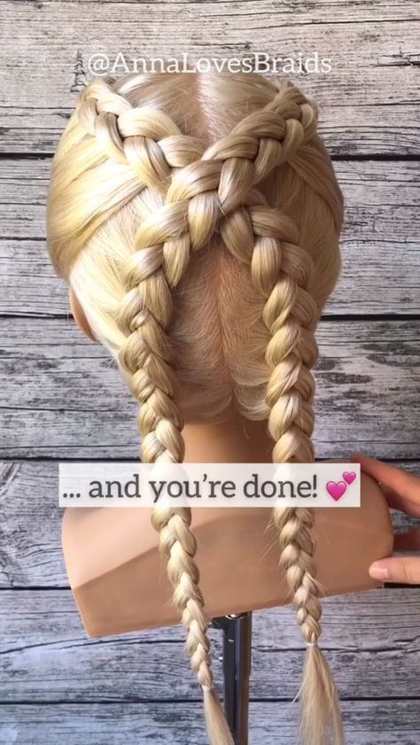 Dutch Braids Short Hair, Dutch Braid Tutorial, Braids Tutorial, Dutch Braid Hairstyles, Dutch Braids, Beautiful Braided Hair, Hair Upstyles, Hair Braid Videos, Peinados Fáciles Para Cabello Corto