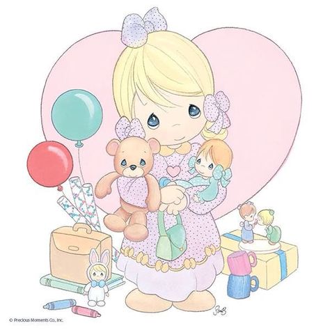 Precious Moments Precious Moments Quotes, Precious Moments Coloring Pages, Precious Moments Dolls, Precious Moments Figurines, Comic Pictures, Space Theme, Drawing Lessons, Cute Comics, Cute Images