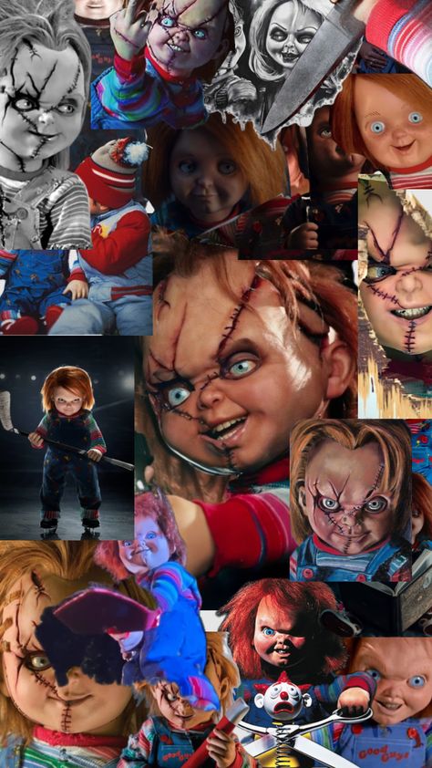 Pictures Of Chucky, Scary Chucky, Tiffany Bride Of Chucky, Chucky Movies, Chucky Horror Movie, Good Guy Doll, Childs Play Chucky, Chucky Doll, Halloween Wallpaper Cute