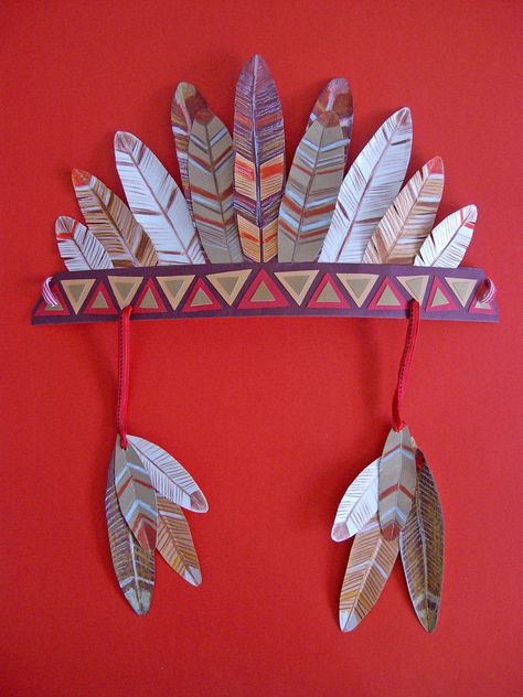 Indian Headband, Indian Theme, Wilde Westen, Indian Party, Social Studies Activities, Native American Crafts, Cowboys And Indians, Indian Crafts, Classroom Crafts