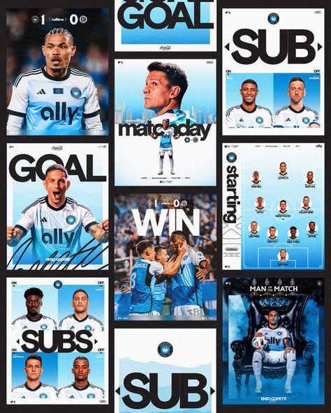 Social Media Sports Graphics, Football Instagram Post, Sports Social Media Design, Soccer Social Media, Goal Graphic, Soccer Graphic Design, Football Social Media, Football Collage, Soccer Graphics