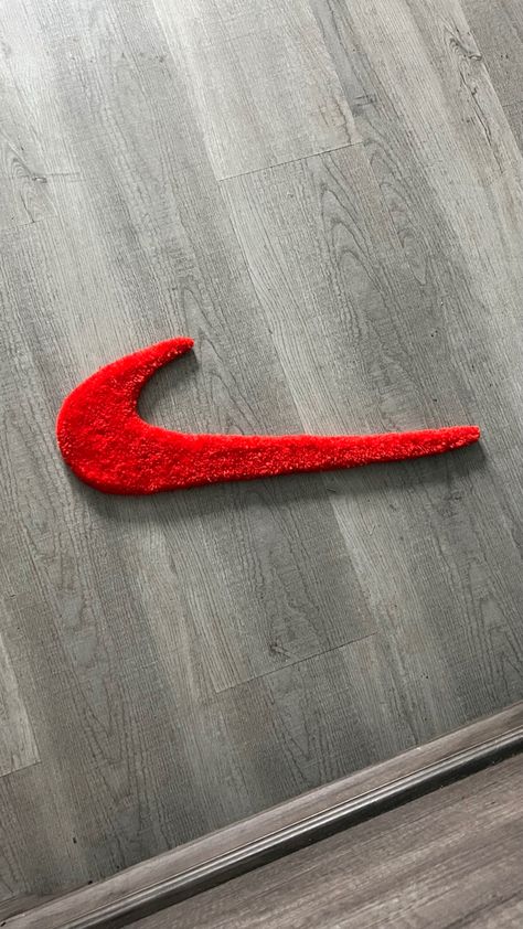 Nike Rug, Cool Nike Wallpapers, Vibrant Rugs, Nike Wallpaper, Phone Wallpaper Design, Small Decor, Cool Rugs, Tufted Rug, Handwoven Rugs