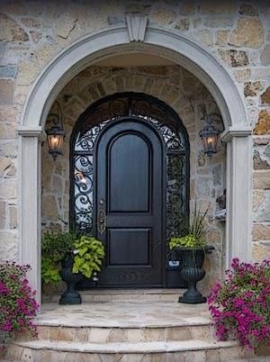 Iron Exterior Doors Front Entry, House Main Door, House Main Door Design, Beautiful Front Doors, Entrance Door Design, Front Door Entrance, Wooden Door Design, Casas Coloniales, Entrance Foyer