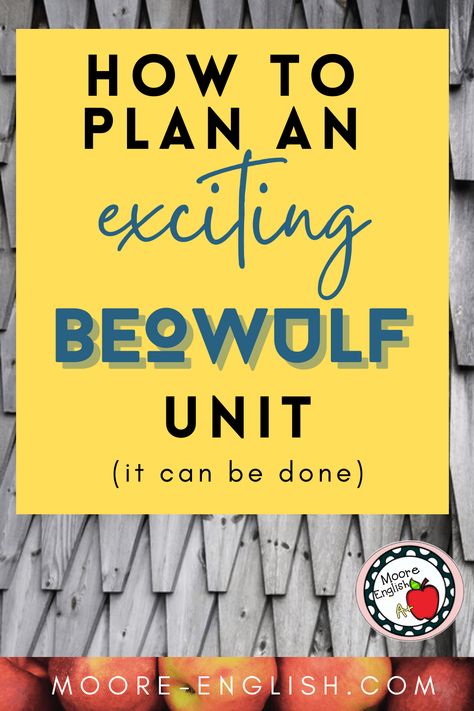 Beowulf Activities, Beowulf Lesson Plans, Literature Analysis, Teaching British Literature, Collaborative Classroom, Mentor Sentences, Medieval Literature, Study Hall, Teachers Toolbox