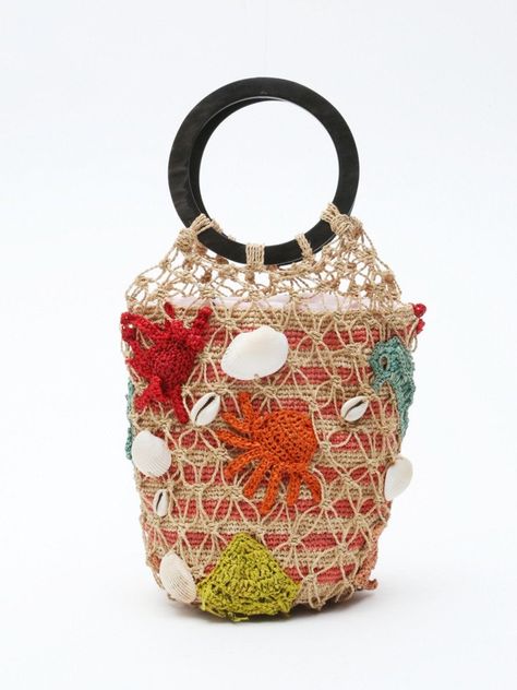 Jamin Puech, Creative Bag, Natural Baskets, Embroidery Bags, Deep Ocean, Art Bag, Boho Bags, Le Crochet, Macrame Bag