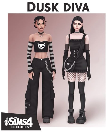 DUSK DIVA – Mundo Sims Sims Cc Clothes Goth, Sims4 Cc Goth Clothing, Sims 4 Cc Emo Maxis Match, Sims4 Cc Goth, Sims 4 Gothic Clothes, Sims 4 Trad Goth Cc, Goth Sims 4 Cc Clothing, Sims 4 Cc Goth Clothing, Sims 4 Cc Female Clothing