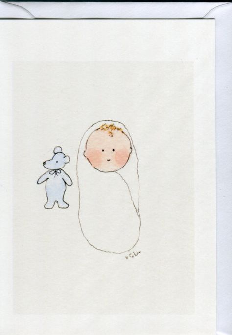 Baby Boy Cards Handmade, Baby Shower Announcement, Baby Cards Handmade, Baby Boy Cards, Baby News, Boy Cards, Baby Drawing, 수채화 그림, Hand Of Cards