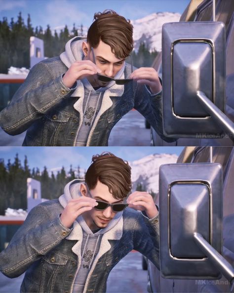 Tyler looks so cool in his shades 😎 Tell Me Why Game, Tyler Ronan, Road 96, Lgbtq Characters, Dontnod Entertainment, Michael X, Tell Me Why, Gaming Stuff, Classic Video Games