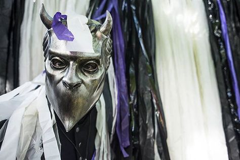 A #NamelessGhoul from #Ghost backstage At #Lollapalooza shot for #Chicagoist !!! #nikon #d600 #concertphotography #musicphotography #mhprockstar #lolla25 #25thanniversary #weekendmusic #bts #musicportrait #thebandghost #namelessghouls Special Ghoul Ghost, Phil Ghoul, Special Ghoul, Gods Eyes, Ghoul Ghost, Nikon D600, Ghost Papa, Ghost Band, Band Ghost