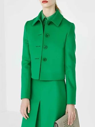 Fashion Elegant Style bestsellers Online Shopping | stylewe Shirt Collar Pattern, Urban Shirt, Fashion Black And White, Stylist Outfit, Types Of Coats, Collar Jacket, Green Outfit, Fashion Elegant, Fashion Black