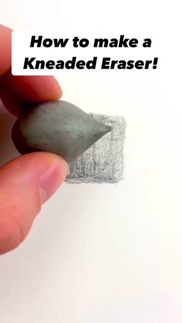 How To Make A Needed Eraser, How To Make Eraser Putty, How To Make A Kneaded Eraser, Drawing On Eraser, How To Make Puddy, How To Make Putty, How To Makw, Diy Eraser, Eraser Art