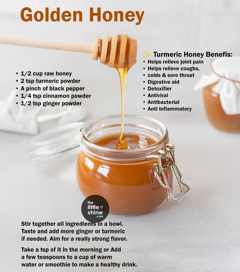 Honey Antibiotic Natural Remedies, Honey Turmeric Ginger Black Pepper, Honey Immune Booster, Honey Inspiration, Honey Ideas, Honey Health Benefits, Recipe Using Honey, Holiday Memes, Life Made Simple