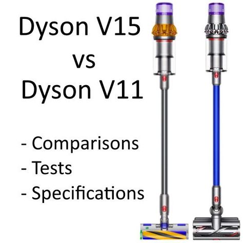 How does the new Dyson V15 Detect stack up against the Dyson V11? We run both vacuums through a host of tests to see. House Cleaner, Dyson Vacuum Cleaner, Upright Vacuum Cleaners, Best Vacuum, Noise Levels, Vacuum Cleaners, Vacuums, Canisters, Battery Life