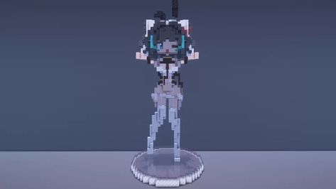 anime - organic 6 Minecraft Map Minecraft Statues Ideas, Minecraft Anime Builds, Statues Minecraft, Minecraft Statue Ideas, Minecraft Statue, Minecraft Idea, Minecraft Statues, Minecraft Anime, Minecraft Room