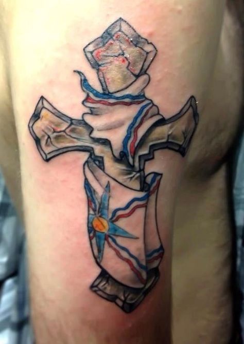 Assyrian flag#jesuscross+ Assyrian Tattoo, Assyrian Flag, Babylon Art, Blessed Tattoos, Ribcage Tattoo, Cross Tattoo For Men, God Tattoos, Flag Tattoo, White Tattoo